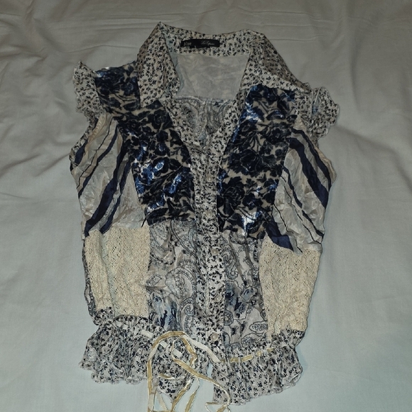 Blue Life Multicolor Ruffle Blouse - Picture 3 of 7